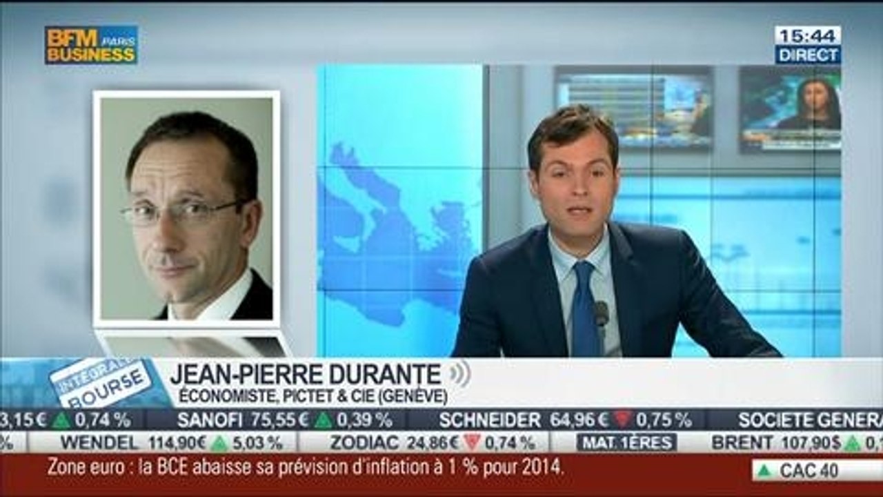 "Le principal taux directeur de la BCE restera à son niveau actuel ou en deçà pour une période prolongée", Mario Draghi: Jean-Pierre Durante, dans Intégrale Bourse - 06/03