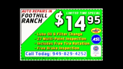 (949) 829-4262 ~ oil change orange county