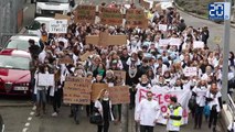 Manifestations des étudiants infirmiers à Lille