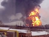 Giant Fireball Rips Through Rubber Factory in Omsk