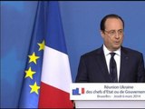 Ukraine: François Hollande annonce les sanctions prises par le Conseil européen - 06/03