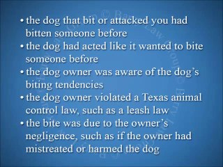 In Texas, How Can You Determine If You Can Sue For A Dog Bite?