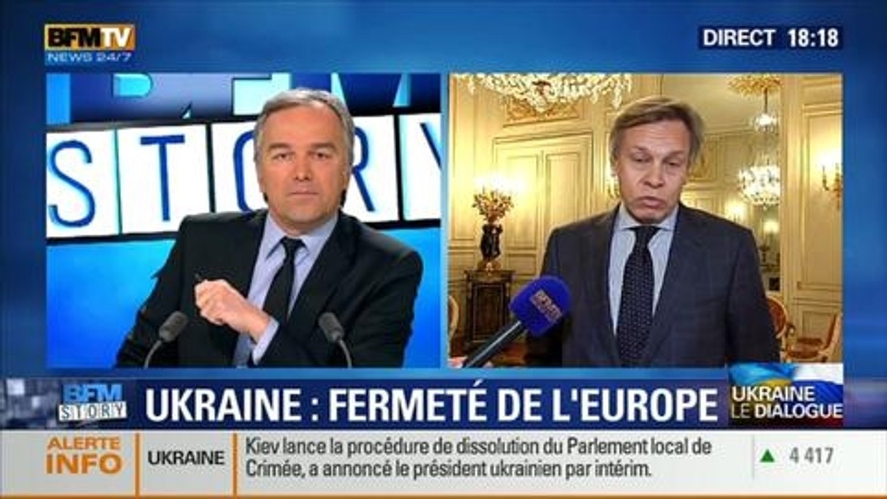 BFM Story: Ukraine: l'Union Européenne a "confirmé les sanctions politiques" contre la Russie et l'a menacée de sanctions économiques - 06/03