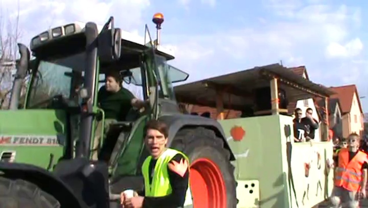 Faschingszug Diebach 2014 Video Hubert und Matthias Dschungelcamp (25)