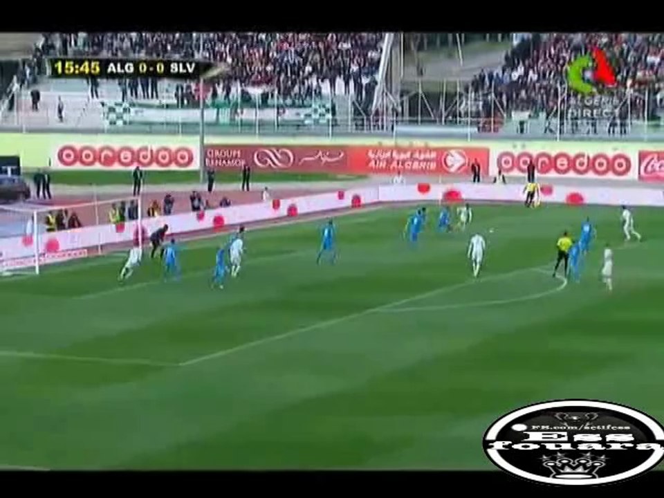 كل ما فعله جابو مع الفريق الوطني الجزائري ضد  سلوفينيا