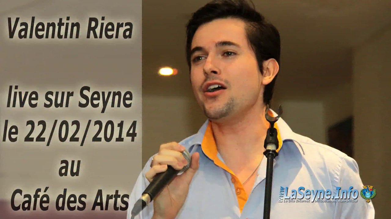Valentin Riera au Café des Arts à La Seyne