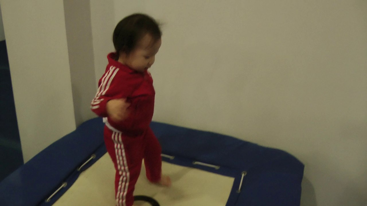 Baby Trying to Jump