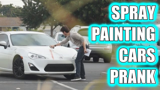 Spray Painting Cars Prank