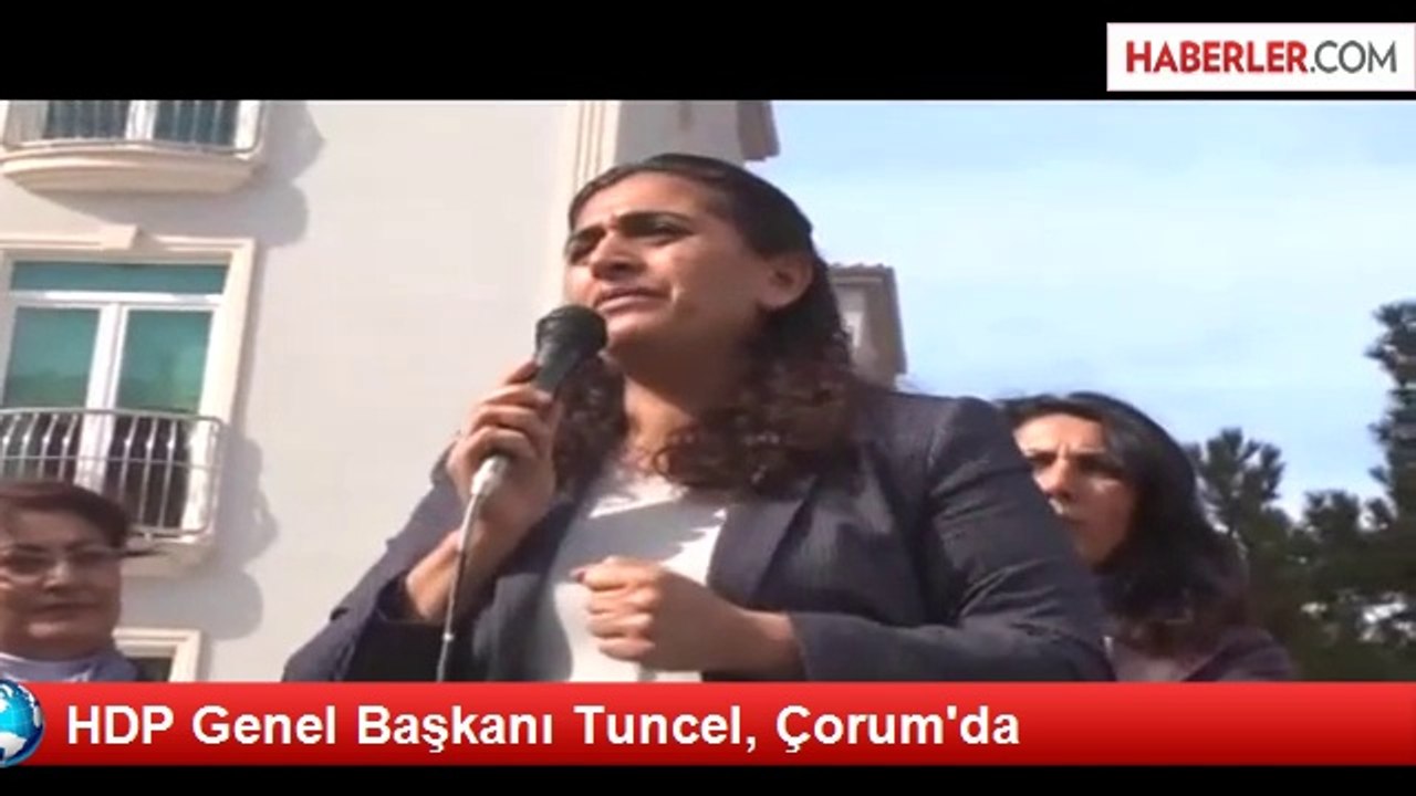 HDP Genel Başkanı Tuncel, Çorum'da