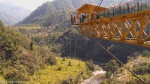 Rakesh Bungee Jumping in Rishikesh