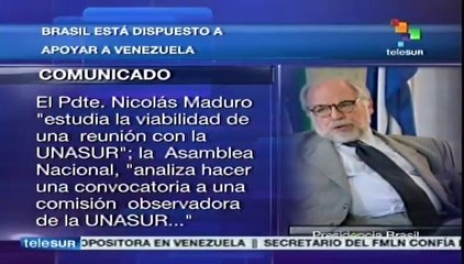 Brasil dispuesto a apoyar a Venezuela: asesor presidencial