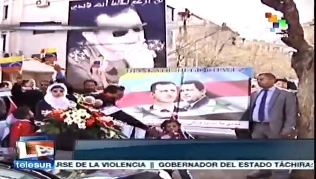 Pueblo Sirio rinde homenaje al Comandante Hugo Chávez