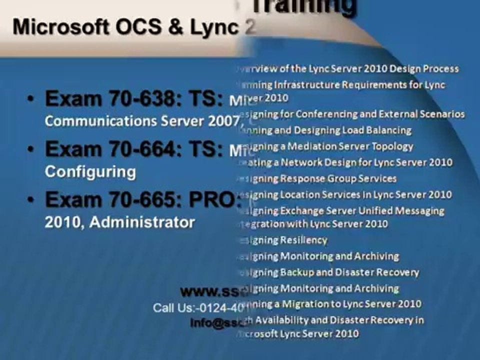 LYNC Server 2010_2013Training in Gurgaon Delhi Ncr India