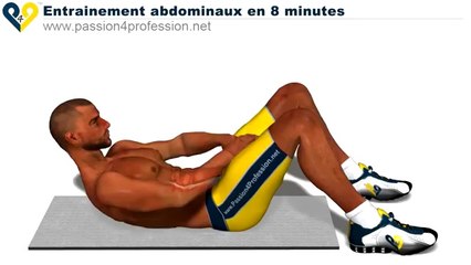 Abdos en 8 minutes, entrainements pour abdos en tablettes