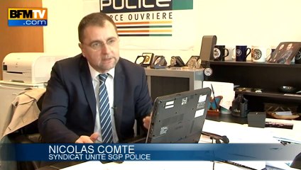 Descargar video: Un retraité frappé par un policier et un flic idiot qui regarde un ordi à l'envers... Débile!