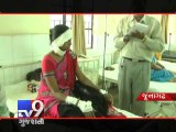 Police attacked woman with knife in Junagadh - Tv9 Gujarati