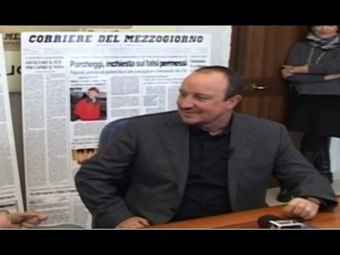 Napoli - Benitez visita la redazione del Corriere del Mezzogiorno (06.03.14)
