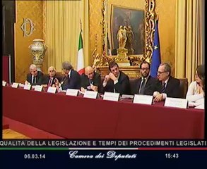 Roma - Qualità della legislazione e tempi dei procedimenti legislativi (06.03.14)