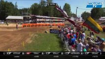 2013 FIM Motocross Latvia - MXGP Race 1 Battle Between Paulin, Nagl, Bobryshev