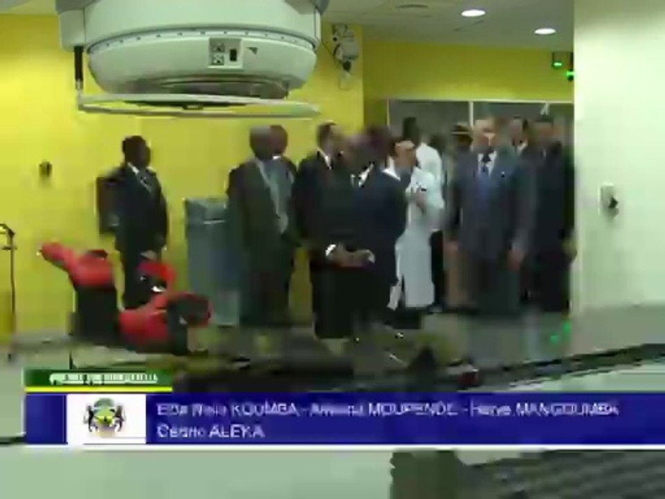Le Roi du Maroc et le Président Ali Bongo Ondimba en visite au CHU d'Agondjé
