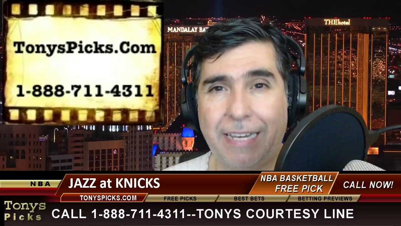New York Knicks vs. Utah Jazz Pick Prediction NBA Pro Basketball Odds Preview 3-7-2014