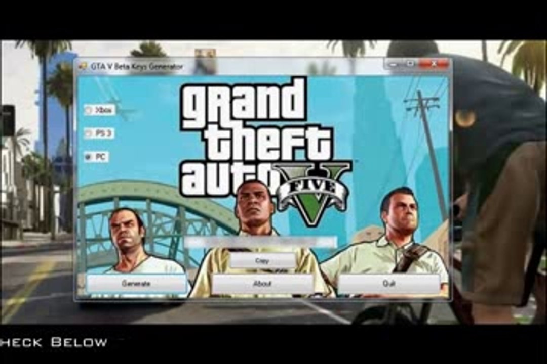 GTA 5 µ 2014 Bêta Générateur de clé η Télécharger gratuit PC PS3 XBOX FREE NO SURVEY january2014 2 - YouTube