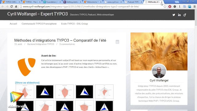 Créer son premier site avec TYPO3 6.2 : trailer | video2brain.com