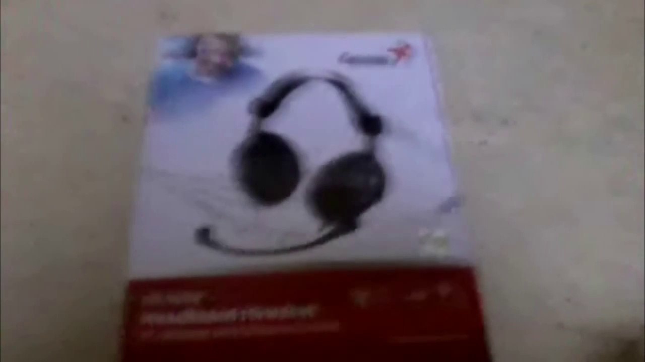 Déballage de mon micro-casque Genius HS-505X.