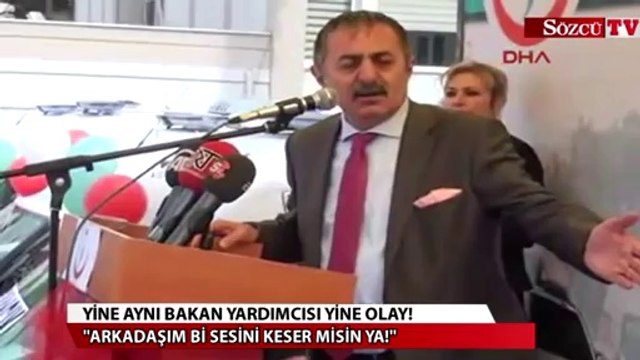 Yine aynı bakan yardımcısı yine olay!