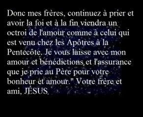 Prière de Jésus pour obtenir l'Amour Divin