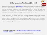 Global Agriculture Tires Market Analysis for 2014-2018