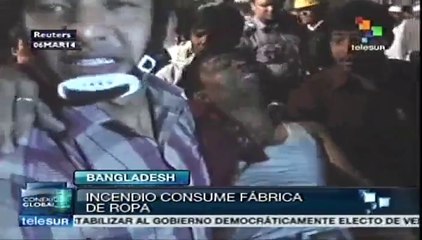 Incendio destruye fábrica de ropa en Bangladesh; no hubo víctimas