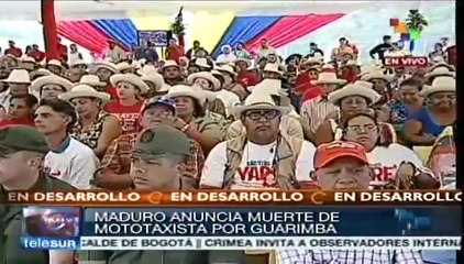 La oposición debe decidir si está por la paz o la violencia: Maduro