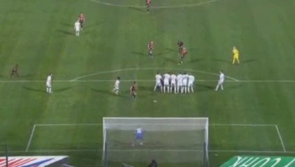 Coup franc Valentin Eysseric | OM vs Nice (0-1) - Ligue 1 (07/03/2014)