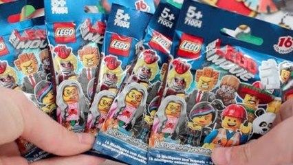Opening 5 Lego Mini Figure Lego The Movie Blind Bags!!