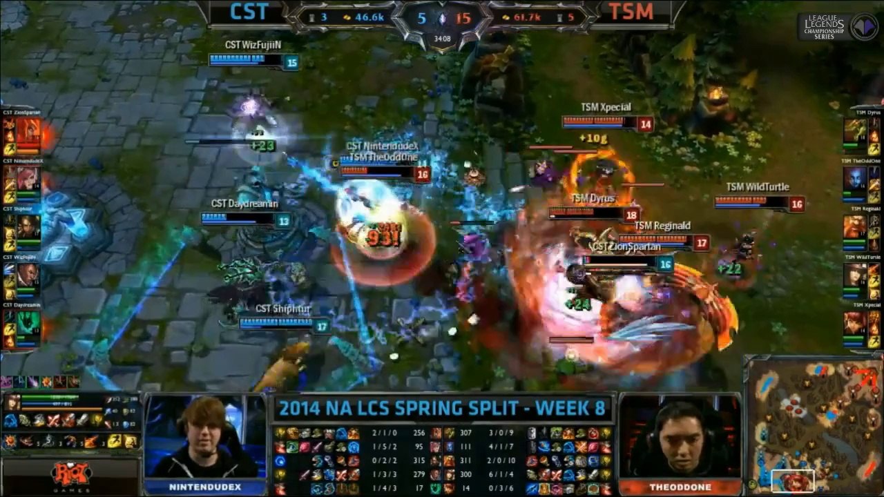 LCS NA W8D1 Game 2 CST vs TSM