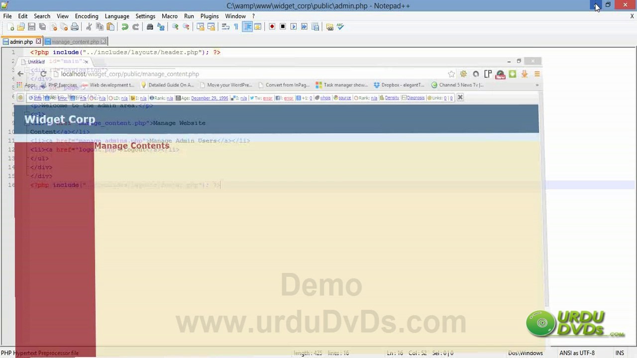 30. Advance php in Urdu - Making Pages Assets reusable
