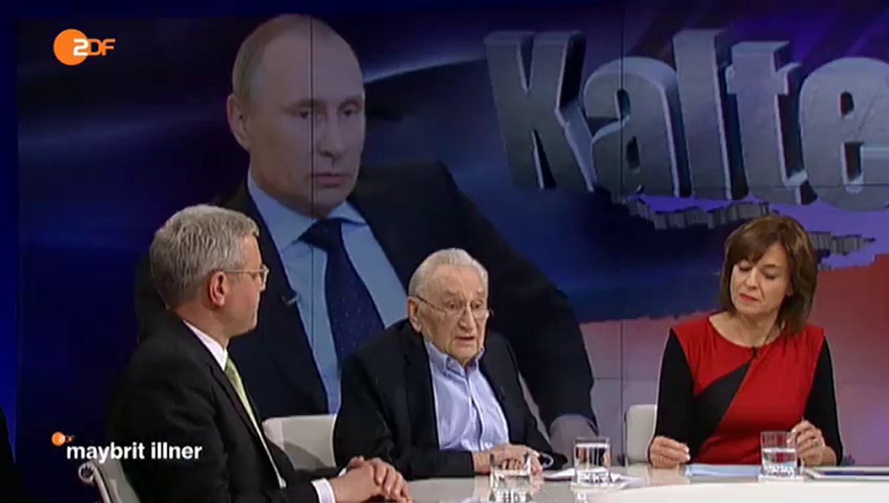 Egon Bahr zu Ukraine bei Maybrit Illner 06.03.14