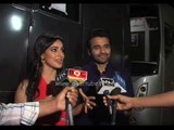 Neha Sharma & Jackky Bhagnani in comedy circus during the promotion of their upcoming film youngistaan