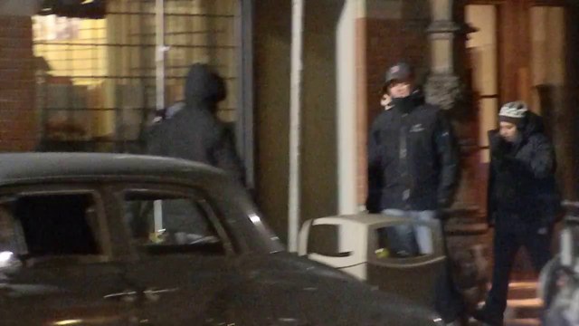 Robert Pattinson Soak 'N' Wet during the filming of #LIFE in Toronto (Take #1)