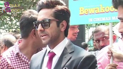 Ayushmann Khurrana Performs On The Title Track Of 'Bewakoofiyaan' Outside Status Restaurant