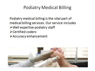 Podiatry Medical Billing Florida