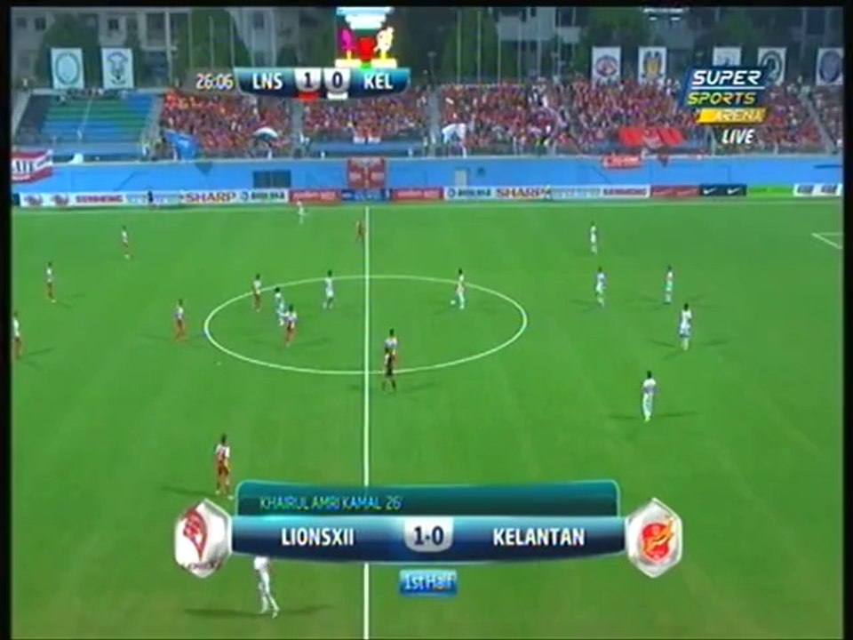 LionsXII v Kelantan (1-2) MLS 1st half 8 Mar 2014