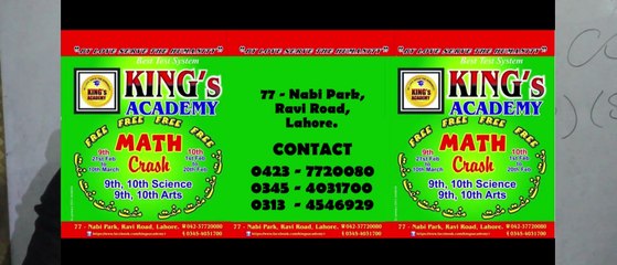 King's Academy (Ravi Road Campus)