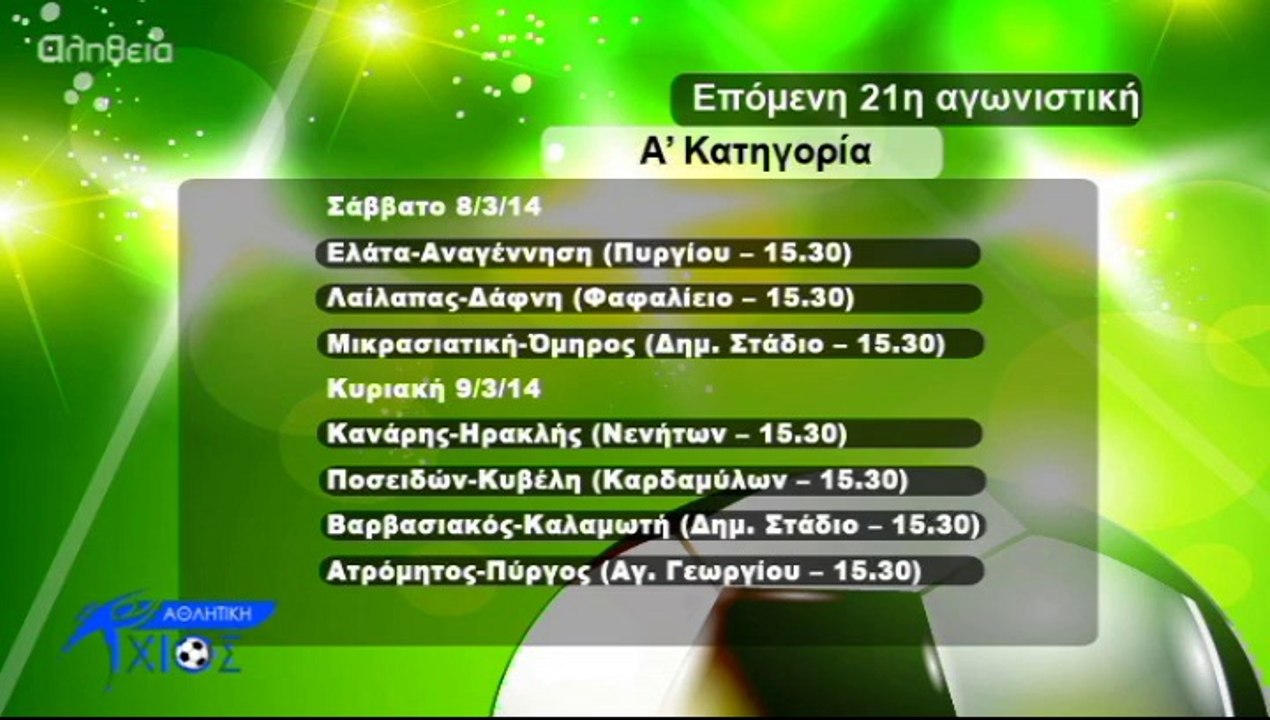 Αθλητική Χίος 04-03-2014