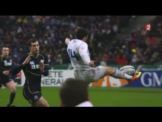 Reprise de volée Vincent Clerc, France-Ecosse 17-03-2013