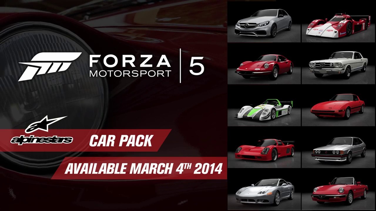 Forza Motorsport 5 - Alpinestars Car Pack