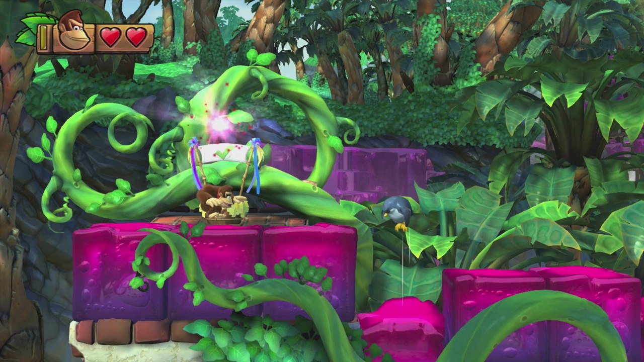 Donkey Kong Country: TF. Gelatina saltarina 5-5 - Gameplay - 100% puzzles y letras