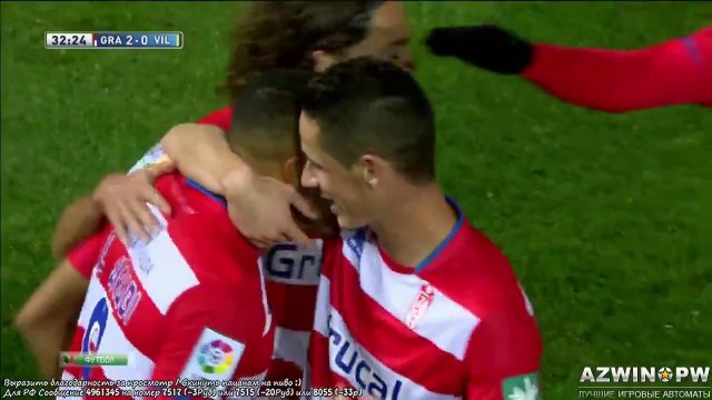 يوسف العربي هدف غرناطة فياريال 2-0 الدوري الاسباني 2014-08-03 HD