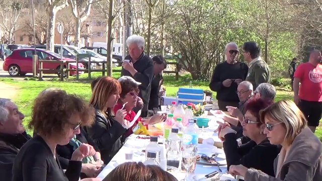 Salernes Var Ouverture de la pêche 2014 sur les rives de la Bresque par « L' Association Agréée de Pêche et de Protection du Milieu Aquatique » Président Jean TRUEBA Salernes Var